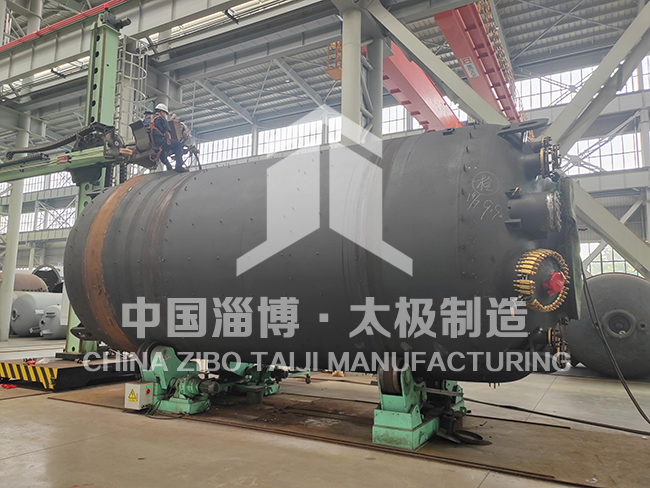 硬核過關！太極6萬升非標搪玻璃反應釜打壓測試圓滿達標